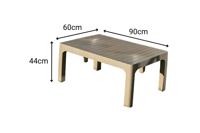 Vomira Lounge-ryhmä ulkokäyttöön - Desert Beige - Puutarhakalusteet - Terassiryhmät - Sohvaryhmät ulos