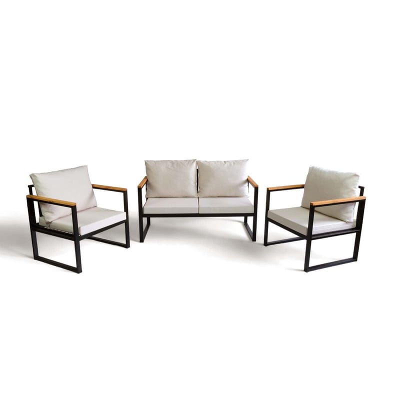 Zevric 4-istuttava Sohvaryhmä Ulkokäyttöön, Beige