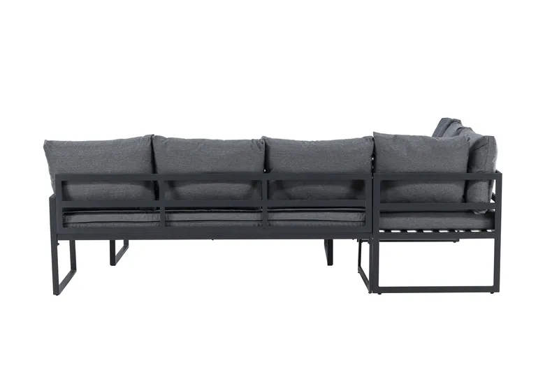 Zingaro Sohvaryhmä Ulkokäyttöön 4-istuttava - Musta/Harmaa - Puutarhakalusteet - Terassiryhmät - Oleskeluryhmät