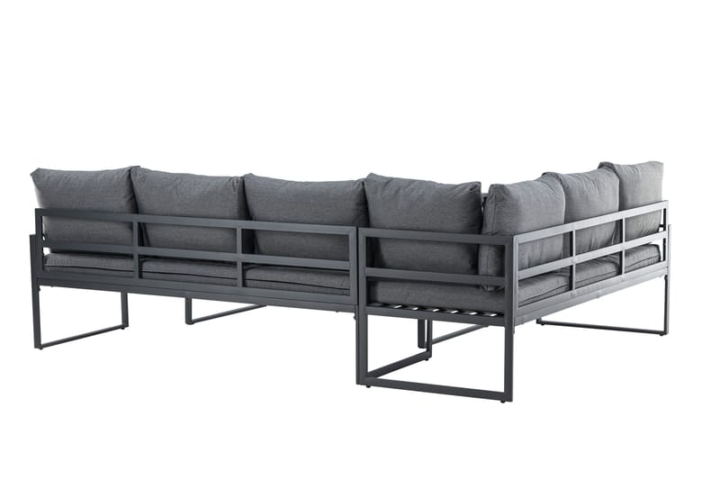 Zingaro Sohvaryhmä Ulkokäyttöön 4-istuttava - Musta/Harmaa - Puutarhakalusteet - Terassiryhmät - Oleskeluryhmät