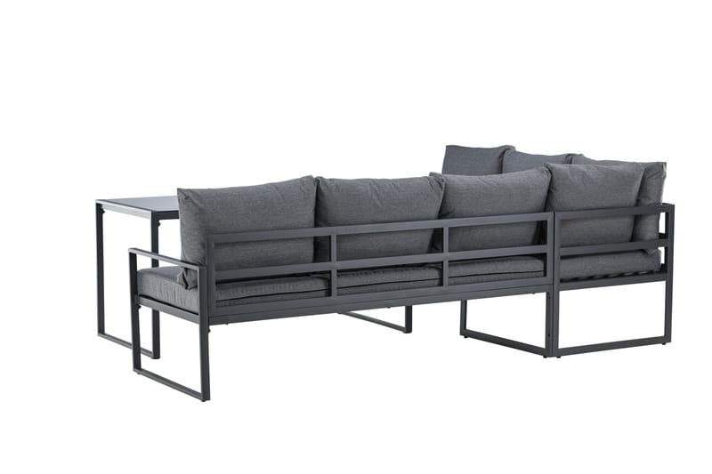 Zingaro Sohvaryhmä Ulkokäyttöön 4-istuttava - Musta/Harmaa - Puutarhakalusteet - Terassiryhmät - Oleskeluryhmät
