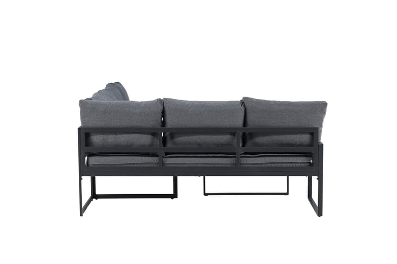 Zingaro Sohvaryhmä Ulkokäyttöön 4-istuttava - Musta/Harmaa - Puutarhakalusteet - Terassiryhmät - Oleskeluryhmät