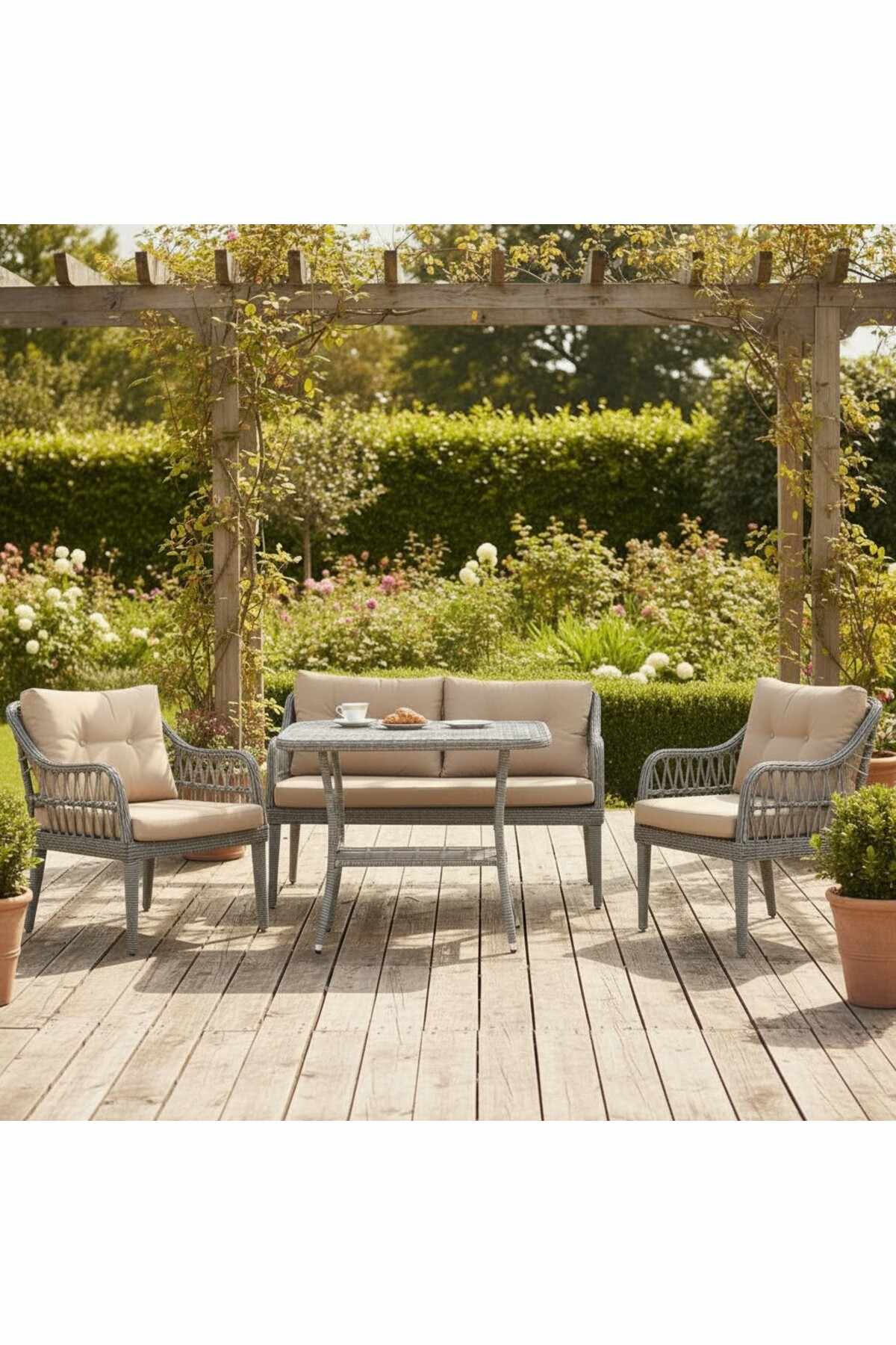 Garden Lounge Set Atelier Del Sofa Beige -