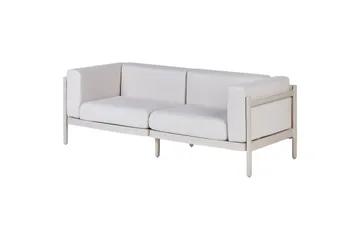 2-sitssoffa Beliani Ferretti Beige - Puutarhakalusteet - Ulkosohva & puutarhapenkki - Puutarhasohva