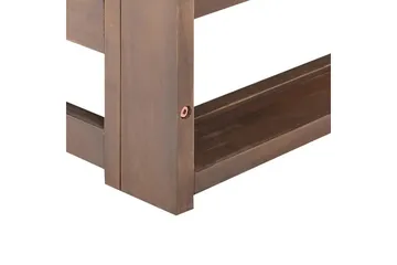 2-sitssoffa Beliani Trani Ljus trä/grått/beige Dark wood||Grey||Beige - Puutarhakalusteet - Ulkosohva & puutarhapenkki - Puutarhasohva