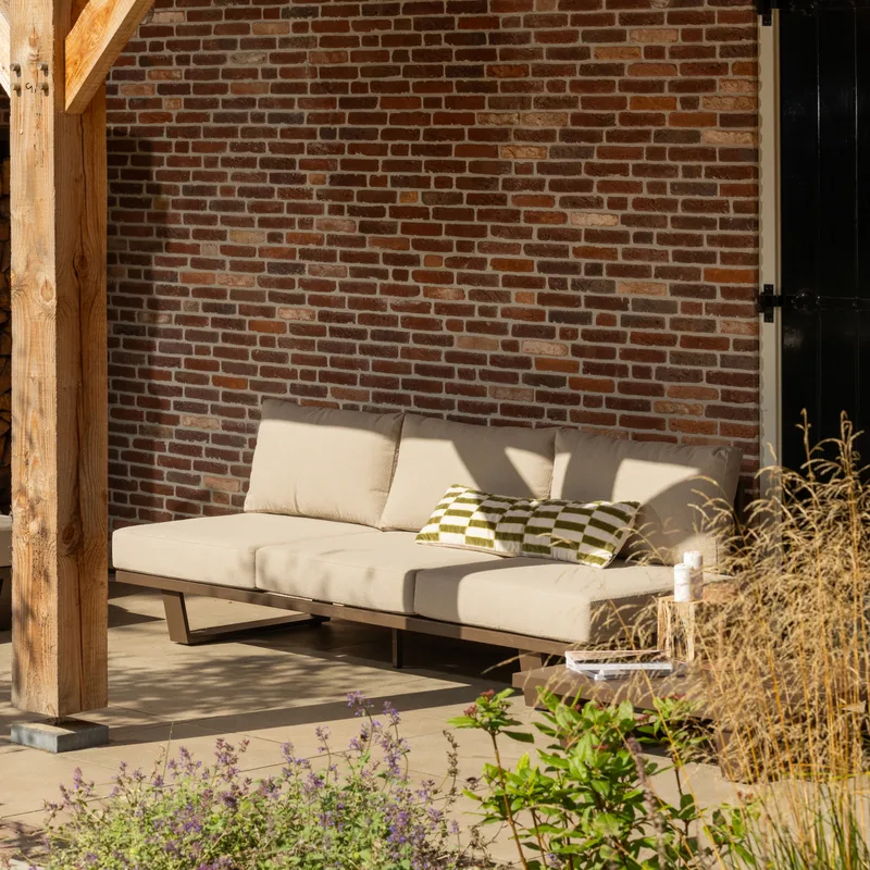 3-istuttava sohva Bear ulkokäyttöön - Ruskea - Puutarhakalusteet - Ulkosohva & puutarhapenkki - Puutarhasohva