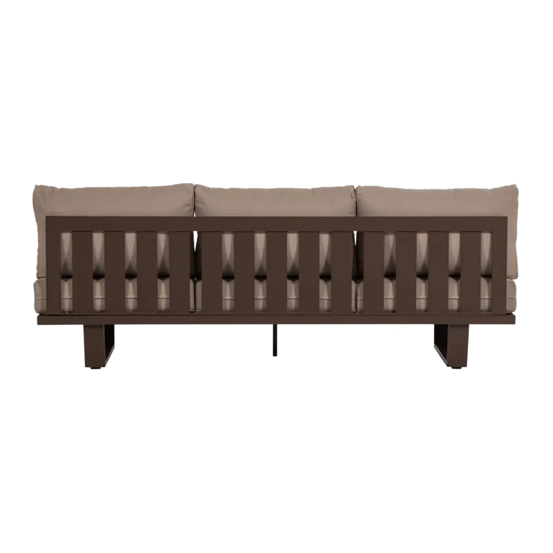 3-istuttava sohva Bear ulkokäyttöön - Ruskea - Puutarhakalusteet - Ulkosohva & puutarhapenkki - Puutarhasohva