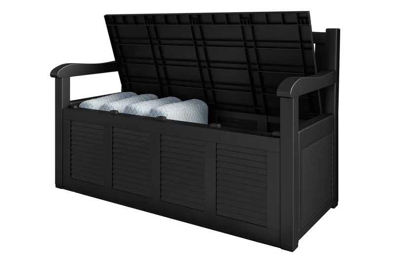 Cliffwyn Ulkopenkki Säilytyksellä - Harmaa - Puutarhakalusteet - Ulkosohva & puutarhapenkki - Puutarhapenkki & ulkopenkki