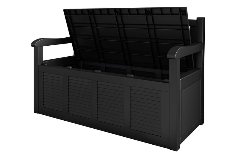 Cliffwyn Ulkopenkki Säilytyksellä - Harmaa - Puutarhakalusteet - Ulkosohva & puutarhapenkki - Puutarhapenkki & ulkopenkki