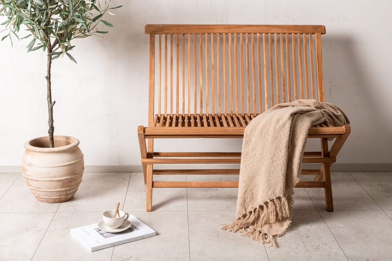 Ghana sohvapenkki 100 cm ulkokäyttöön, Luonnonväri