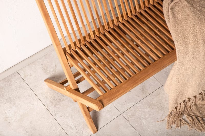 Ghana sohvapenkki 100 cm ulkokäyttöön - Luonnonväri - Puutarhakalusteet - Ulkosohva & puutarhapenkki - Puutarhapenkki & ulkopenkki