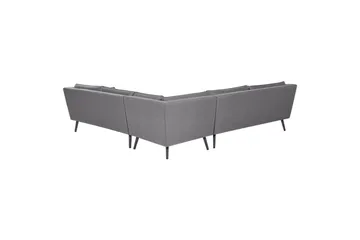 Hörnsoffa Beliani Loretello Beige/grå Grey - Puutarhakalusteet - Ulkosohva & puutarhapenkki - Puutarhasohva