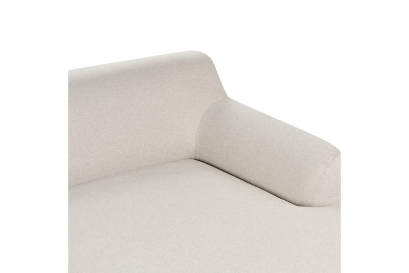 Hörnsoffa Beliani Sosjo Beige, ljust trä, Högervänd Beige||Light colored wood Right-faced - Huonekalut - Sohva - Kulmasohva - Kulmadivaanisohva