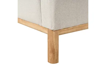 Hörnsoffa Beliani Sosjo Beige, ljust trä, Högervänd Beige||Light colored wood Right-faced - Huonekalut - Sohva - Divaanisohva
