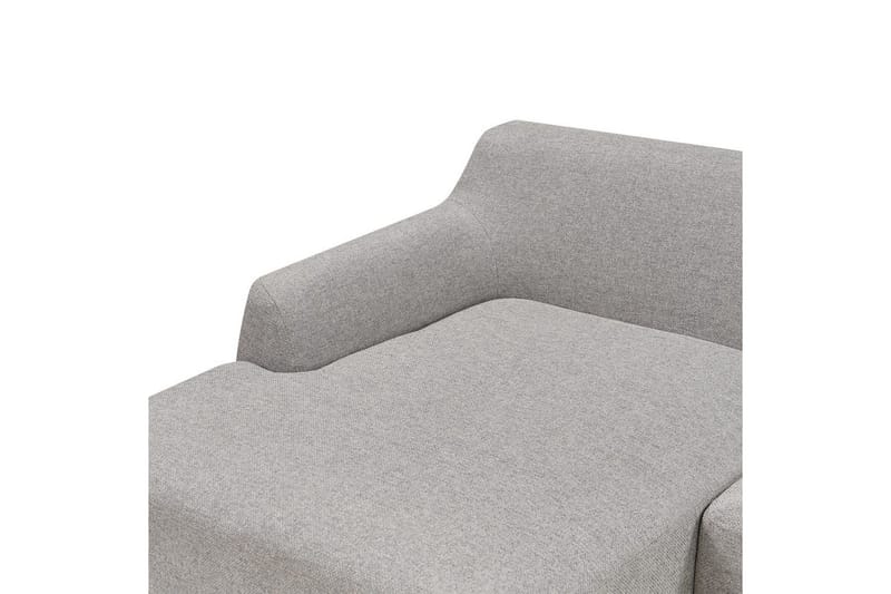 Hörnsoffa Beliani Sosjo Beige, ljust trä, Högervänd Grey||Light colored wood Left-faced - Huonekalut - Sohva - Kulmasohva - Kulmadivaanisohva