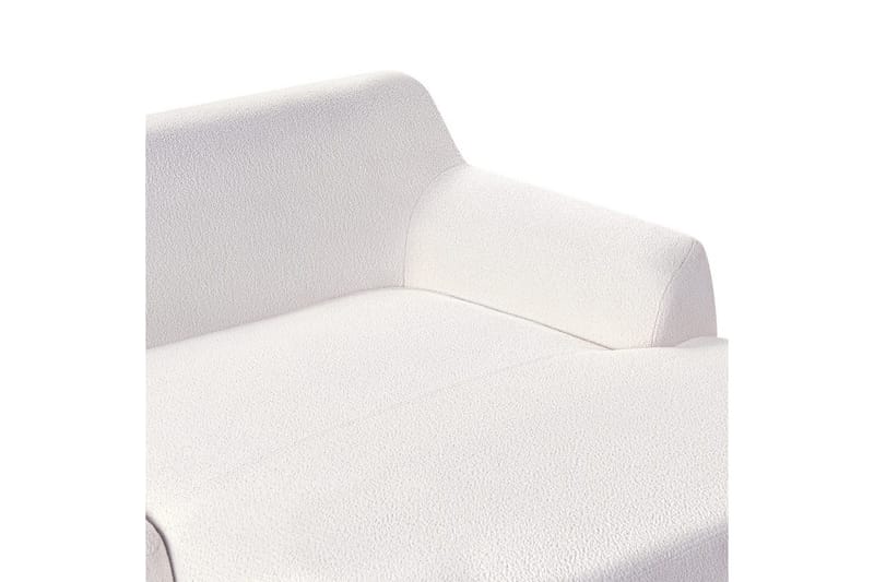 Hörnsoffa Beliani Sosjo Beige, ljust trä, Högervänd White||Light colored wood Right-faced - Huonekalut - Sohva - Kulmasohva - Kulmadivaanisohva