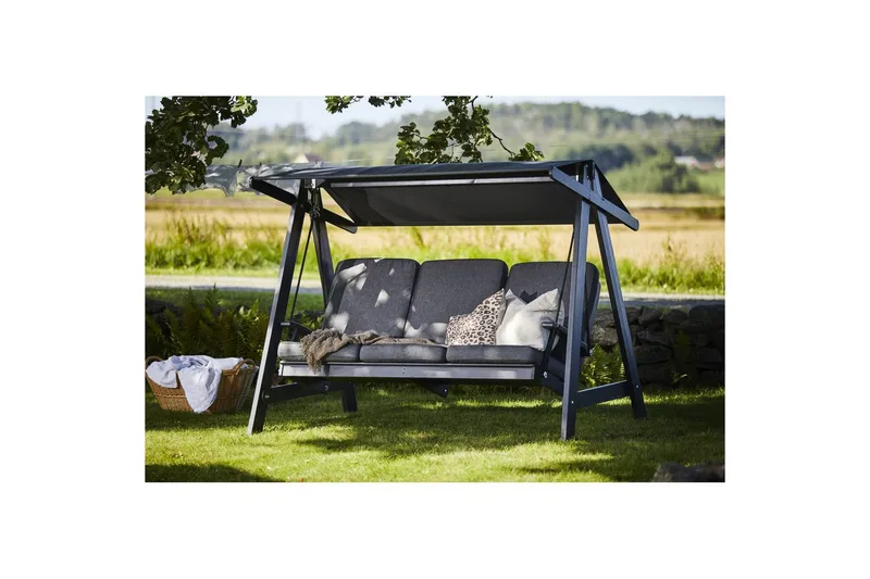 Hillerstorp Aspö Hammock myrskynharmaa/harmaa - myrskynharmaa/harmaa - Puutarhakalusteet - Ulkosohva & puutarhapenkki - Pihakeinu & puutarhakeinu