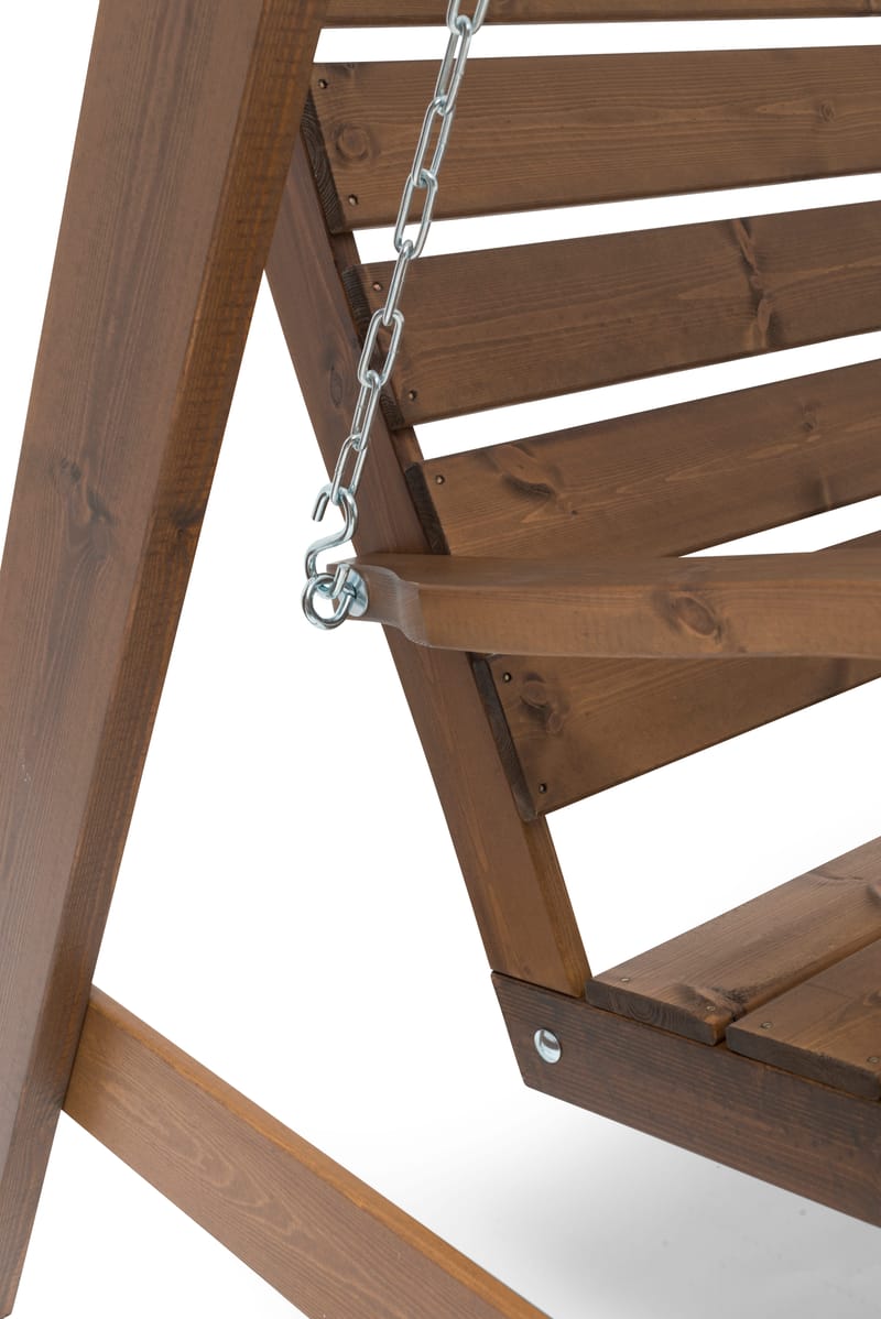 Hillerstorp Dalom -keinu - Ruskea - Puutarhakalusteet - Ulkosohva & puutarhapenkki - Pihakeinu & puutarhakeinu