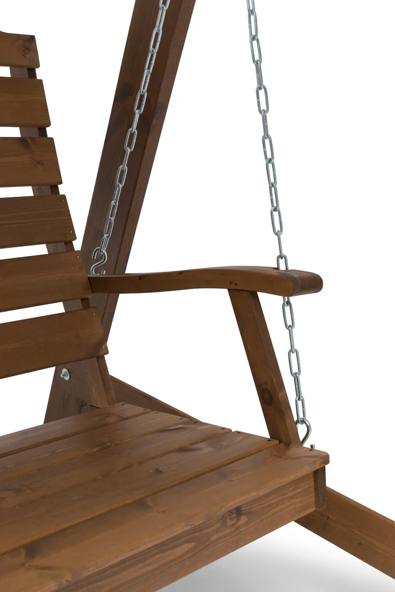 Hillerstorp Dalom -keinu - Ruskea - Puutarhakalusteet - Ulkosohva & puutarhapenkki - Pihakeinu & puutarhakeinu