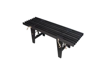 Hillerstorp Ecobench Ulkopenkki 120 cm leppä musta öljytty