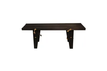 Hillerstorp Ecobench Ulkopenkki 120 cm mänty musta öljytty