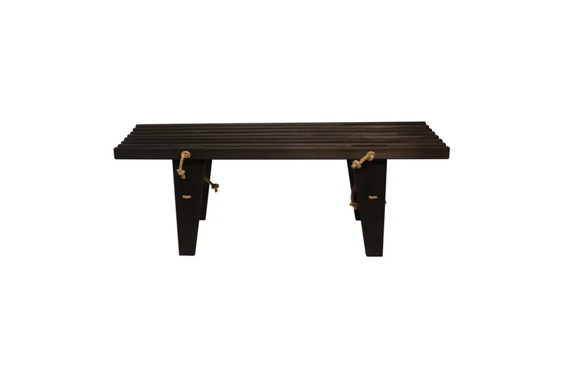 Hillerstorp Ecobench Ulkopenkki 120 cm mänty musta öljytty - Mänty musta öljytty - Puutarhakalusteet - Ulkosohva & puutarhapenkki - Puutarhapenkki & ulkopenkki