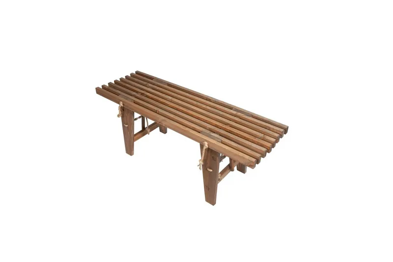 Hillerstorp Ecobench Ulkopenkki 120 cm mänty ruskea öljytty - Mänty ruskea öljytty - Puutarhakalusteet - Ulkosohva & puutarhapenkki - Puutarhapenkki & ulkopenkki