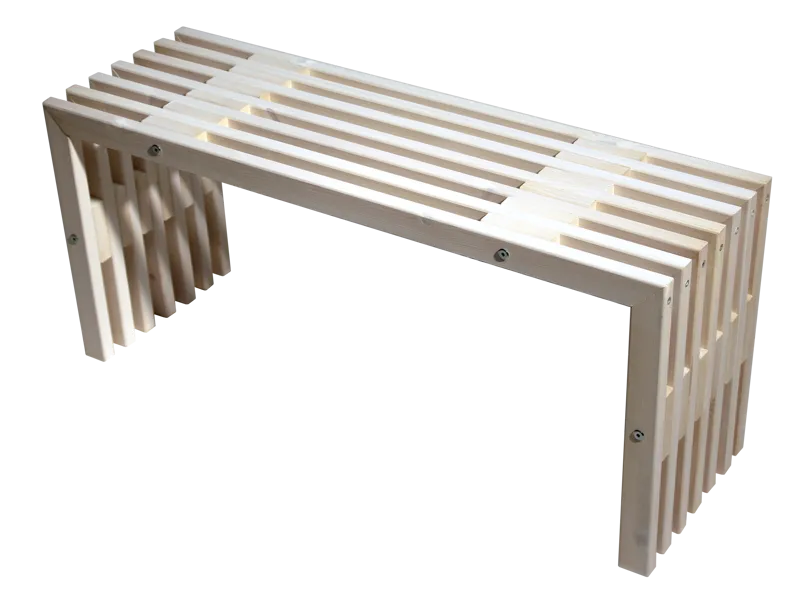 Hillerstorp EcoFurn ulkopenkki 100 cm mänty valkoiseksi öljytty, Mänty valkoiseksi öljytty