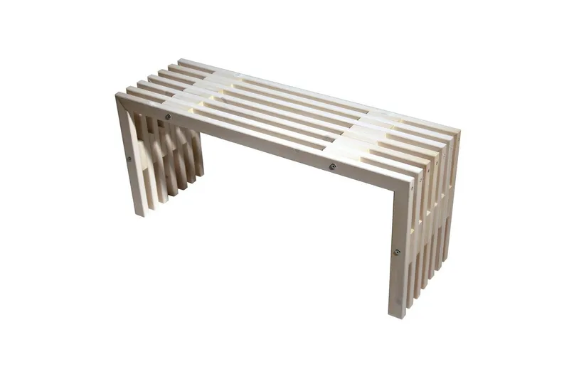 Hillerstorp EcoFurn ulkopenkki 100 cm mänty valkoiseksi öljytty, Mänty valkoiseksi öljytty
