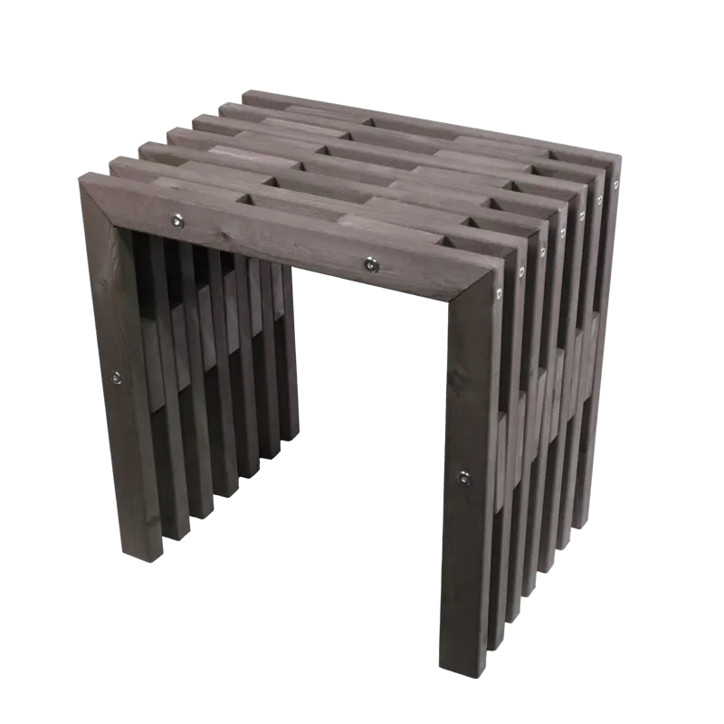 Hillerstorp EcoFurn ulkopenkki 45 cm mänty harmaa öljytty - mänty harmaa öljytty - Puutarhakalusteet - Ulkosohva & puutarhapenkki - Puutarhapenkki & ulkopenkki