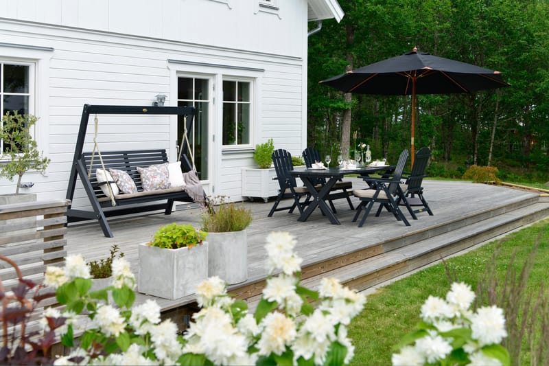 Hillerstorp Marstrand -keinu - Harmaa - Puutarhakalusteet - Ulkosohva & puutarhapenkki - Pihakeinu & puutarhakeinu