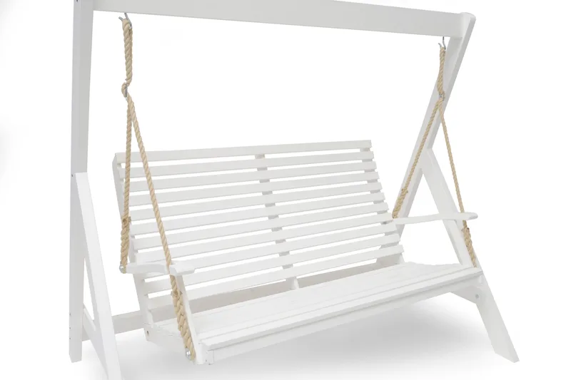 Hillerstorp Marstrand -keinu - Valkoinen - Puutarhakalusteet - Ulkosohva & puutarhapenkki - Pihakeinu & puutarhakeinu