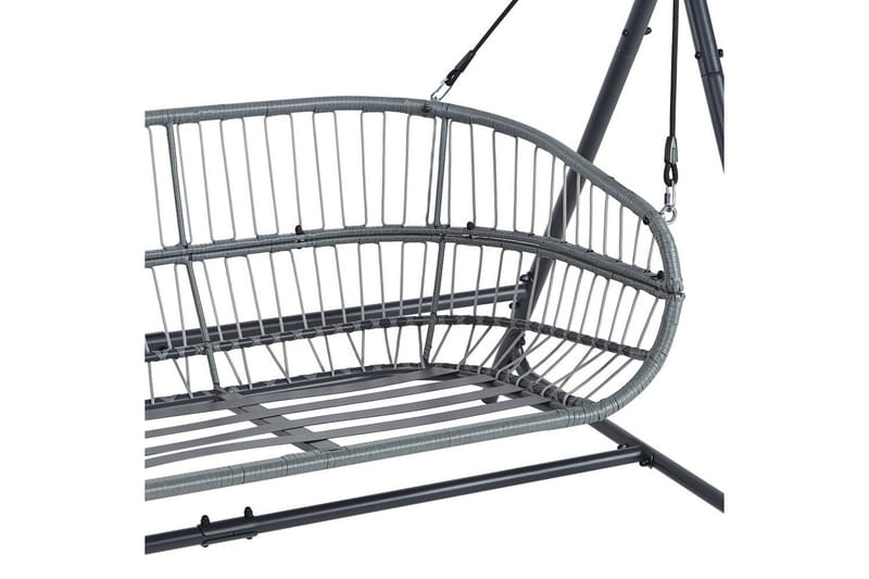 Keinu Fiastra - Tummanharmaa - Puutarhakalusteet - Ulkosohva & puutarhapenkki - Pihakeinu & puutarhakeinu