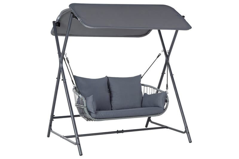 Keinu Fiastra - Tummanharmaa - Puutarhakalusteet - Ulkosohva & puutarhapenkki - Pihakeinu & puutarhakeinu