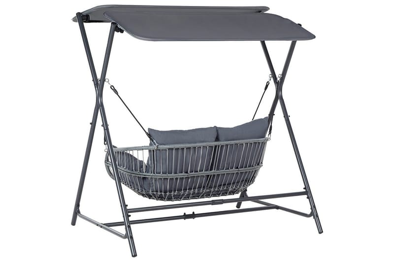 Keinu Fiastra - Tummanharmaa - Puutarhakalusteet - Ulkosohva & puutarhapenkki - Pihakeinu & puutarhakeinu