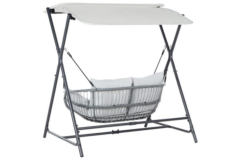 Keinu Fiastra - Vaaleanharmaa - Puutarhakalusteet - Ulkosohva & puutarhapenkki - Pihakeinu & puutarhakeinu