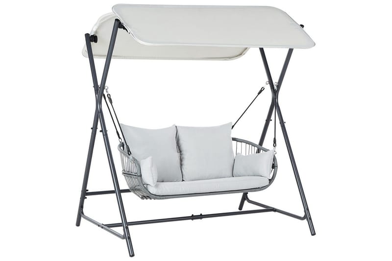 Keinu Fiastra - Vaaleanharmaa - Puutarhakalusteet - Ulkosohva & puutarhapenkki - Pihakeinu & puutarhakeinu