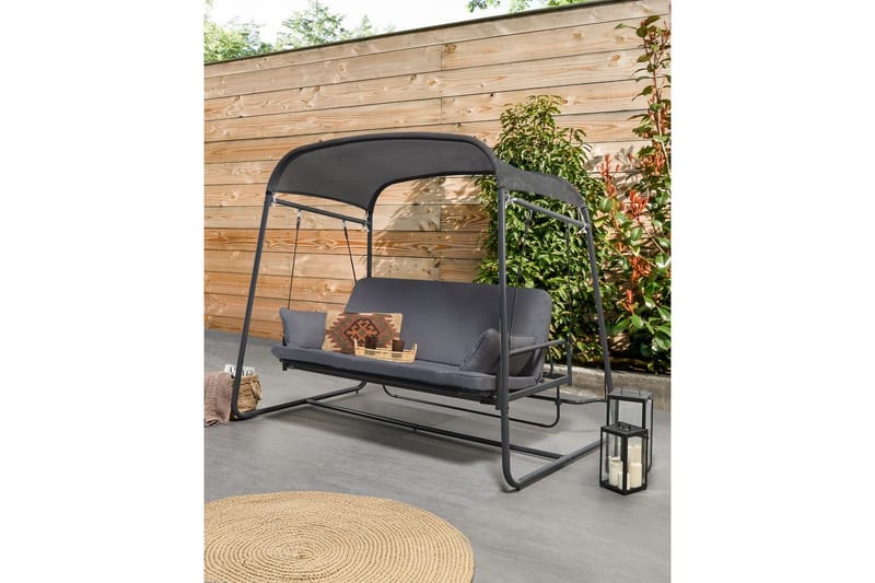 Keinu Marsciano - Tummanharmaa - Puutarhakalusteet - Ulkosohva & puutarhapenkki - Pihakeinu & puutarhakeinu