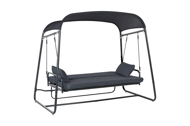 Keinu Marsciano - Tummanharmaa - Puutarhakalusteet - Ulkosohva & puutarhapenkki - Pihakeinu & puutarhakeinu