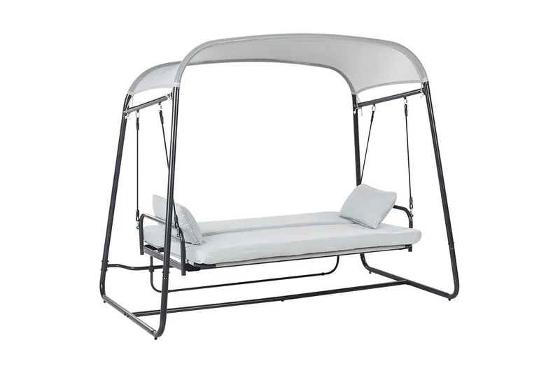 Keinu Marsciano - Vaaleanharmaa - Puutarhakalusteet - Ulkosohva & puutarhapenkki - Pihakeinu & puutarhakeinu