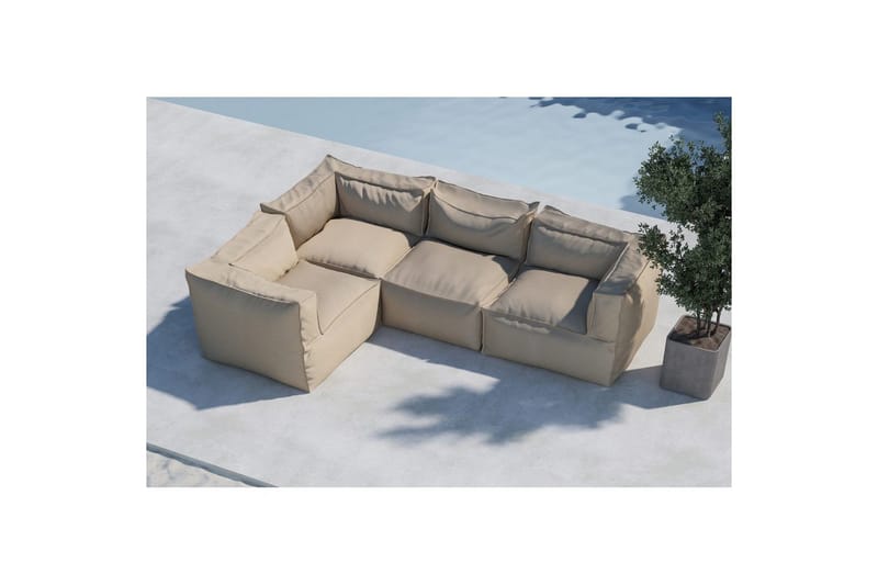 Lounge-ryhmä Rambo 3+1 - Puutarhakalusteet - Ulkosohva & puutarhapenkki - Puutarhasohva