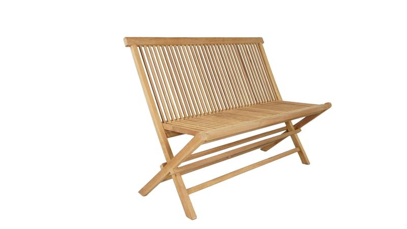 Milano Taitettava penkki 120 cm - Puu - Puutarhakalusteet - Ulkosohva & puutarhapenkki - Puutarhapenkki & ulkopenkki