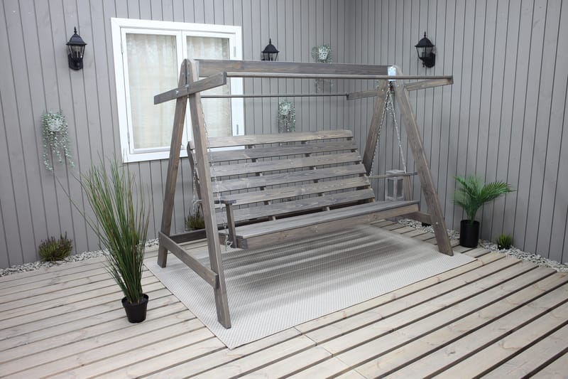 Pelle Riippumatto ilman kattoa - Harmaa - Puutarhakalusteet - Ulkosohva & puutarhapenkki - Pihakeinu & puutarhakeinu