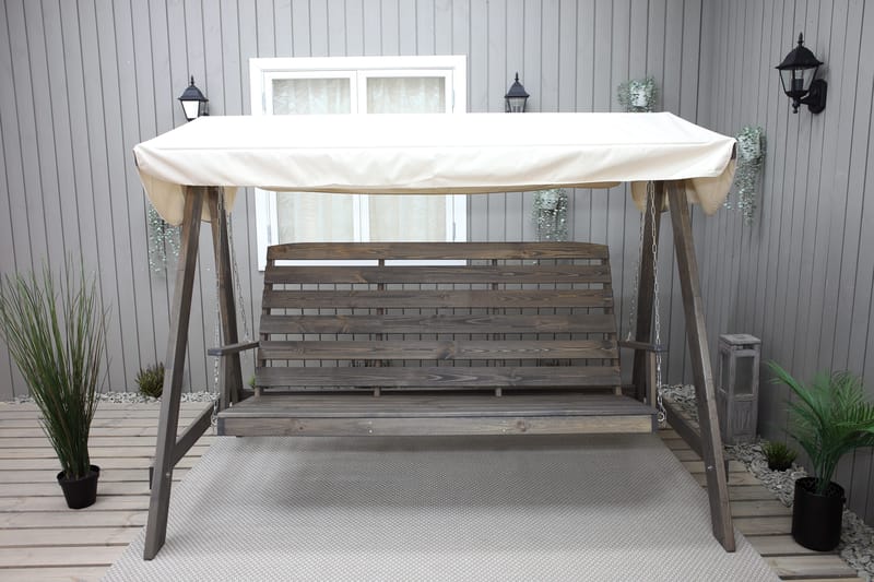 Pelle Riippumatto ilman kattoa - Harmaa - Puutarhakalusteet - Ulkosohva & puutarhapenkki - Pihakeinu & puutarhakeinu