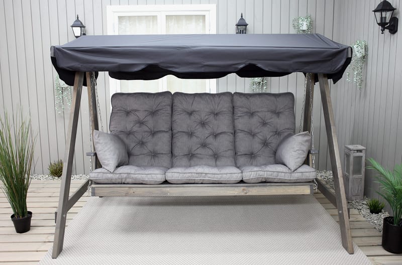 Pelle Riippumatto ilman kattoa - Harmaa - Puutarhakalusteet - Ulkosohva & puutarhapenkki - Pihakeinu & puutarhakeinu