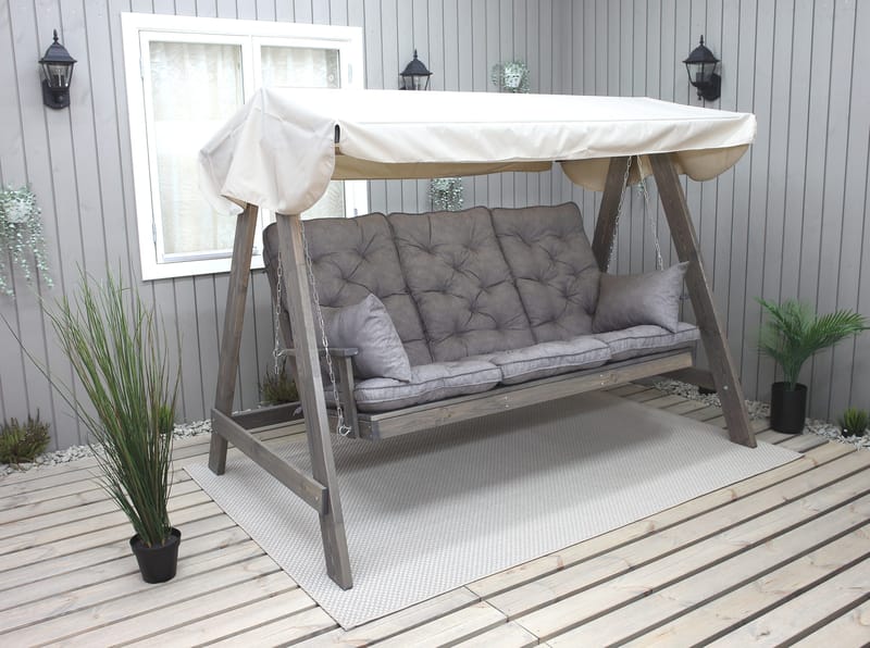Pelle Riippumatto ilman kattoa - Harmaa - Puutarhakalusteet - Ulkosohva & puutarhapenkki - Pihakeinu & puutarhakeinu