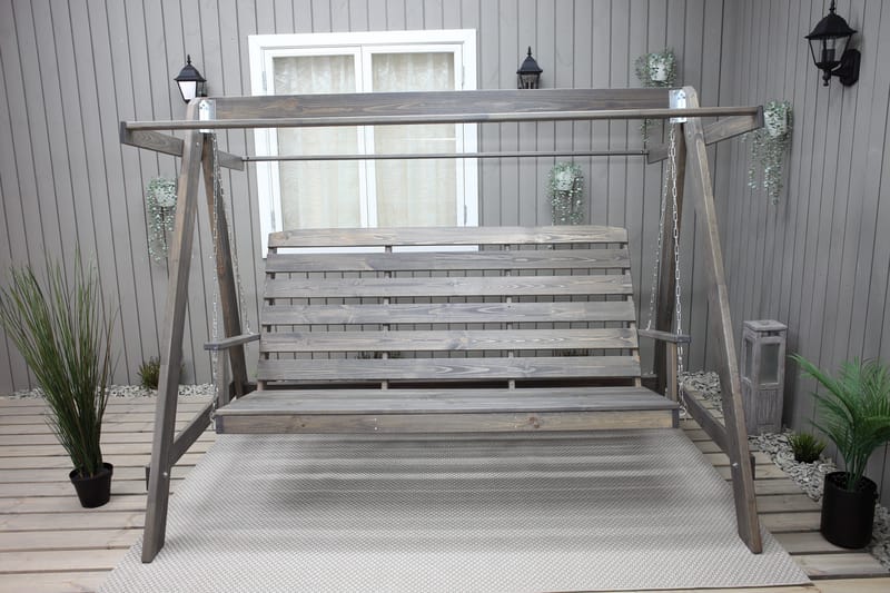 Pelle Riippumatto ilman kattoa - Harmaa - Puutarhakalusteet - Ulkosohva & puutarhapenkki - Pihakeinu & puutarhakeinu