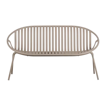 Penkki Bruce 134 cm ulkokäyttöön - Hiekka - Puutarhakalusteet - Ulkosohva & puutarhapenkki - Puutarhapenkki & ulkopenkki