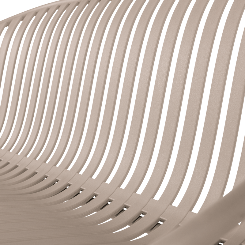 Penkki Bruce 134 cm ulkokäyttöön - Hiekka - Puutarhakalusteet - Ulkosohva & puutarhapenkki - Puutarhapenkki & ulkopenkki