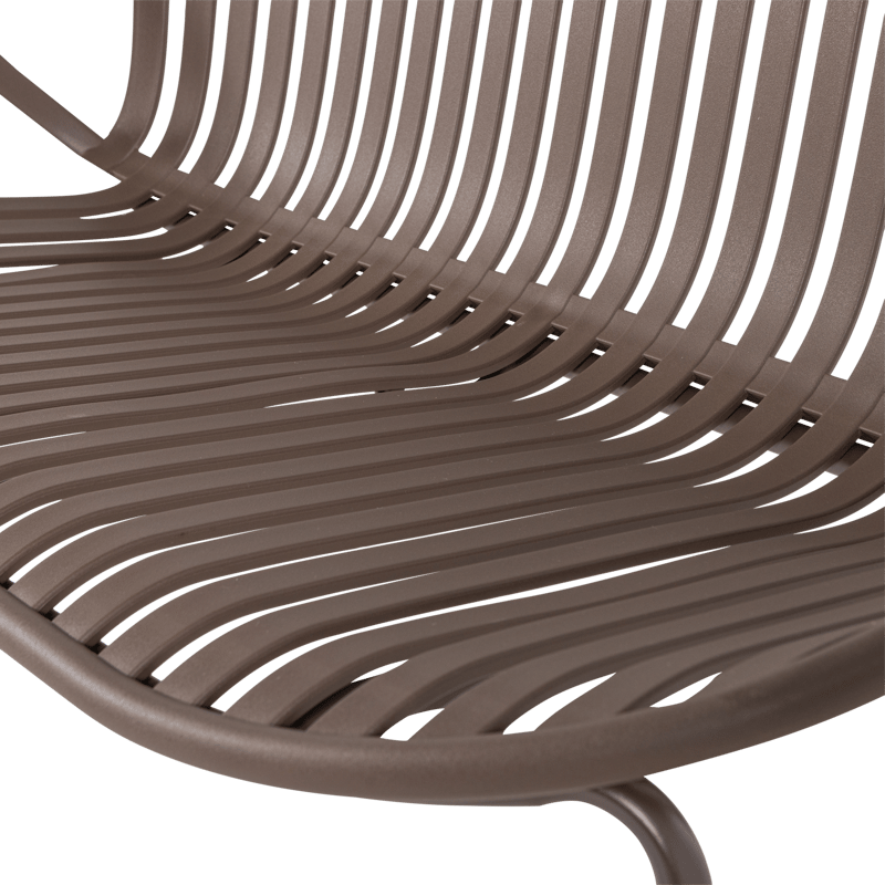 Penkki Bruce 134 cm ulkokäyttöön - Lila/Ruskea - Puutarhakalusteet - Ulkosohva & puutarhapenkki - Puutarhapenkki & ulkopenkki